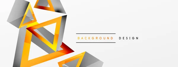 Triangle Abstract Background Basic Shape Technology Business Concept Composition Trendy — Image vectorielle