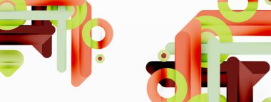 Yaratıcı geometrik duvar kağıdı. Asgari çizgiler ve daireler. Duvar kağıdı, afiş, arkaplan veya iniş için moda tekno iş şablonu