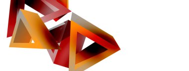 3d üçgen soyut arkaplan. Temel şekil teknolojisi ya da iş konsepti bileşimi. Duvar kağıdı, afiş, arkaplan veya iniş için moda tekno iş şablonu