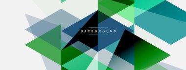 Renkli üçgen bileşimi, geometrik soyut arkaplan. Tekno veya iş konsepti, duvar kağıdı, afiş, arkaplan, iniş sayfası deseni