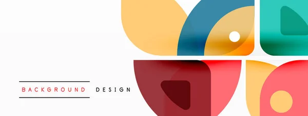 Fond Abstrait Géométrique Minimal Coloré Forme Triangle Avec Des Éléments — Image vectorielle