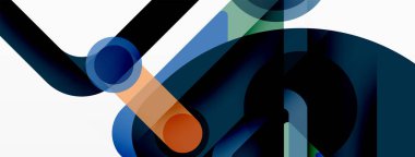 Geometrik ilkeller. Çizgiler, çemberler soyut arkaplan