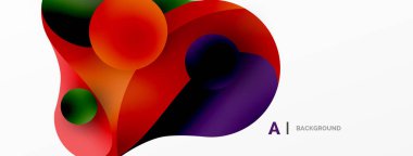 Akan geometrik şekiller, minimalist soyut arkaplanı oluşturur. Yuvarlak şekiller ve daireler. Yapay zeka teknolojisi, engelleme zinciri, iletişim için duvar kağıdı, 5G, bilim, iş