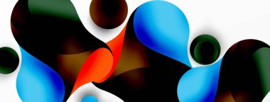 Akan geometrik şekiller, minimalist soyut arkaplanı oluşturur. Yuvarlak şekiller ve daireler. Yapay zeka teknolojisi, engelleme zinciri, iletişim için duvar kağıdı, 5G, bilim, iş