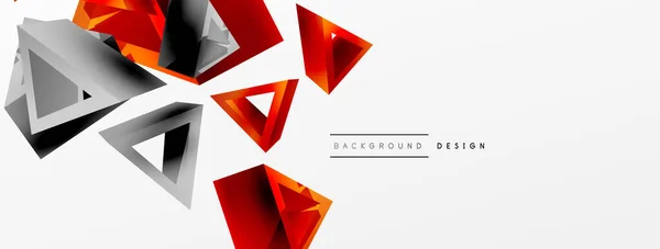 Triangle Abstract Background Basic Shape Technology Business Concept Composition Trendy — Vector de stock