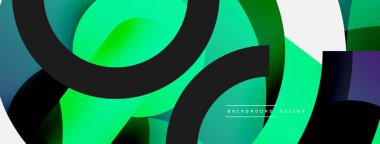 Soyut arkaplanı çember içine al. Duvar kağıdı afişi arkaplan kartı veya iniş sayfası için vektör illüstrasyonu