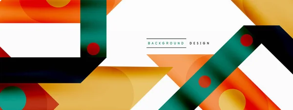 Color Overlapping Stripes Background Colorful Lines Composition Wallpaper Banner Background — Stock Vector
