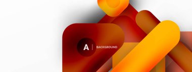 Minimum geometrik soyut arkaplan. Renkli geometrik bloklar. Çizgiler, kareler ve üçgenler duvar kağıdı bileşimi