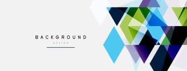 Renkli üçgen bileşimi, geometrik soyut arkaplan. Tekno veya iş konsepti, duvar kağıdı, afiş, arkaplan, iniş sayfası deseni