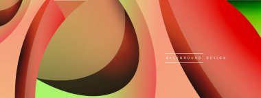 Yaratıcı geometrik duvar kağıdı. Asgari soyut arkaplan. Duvar kağıdı arkaplanı veya iniş sayfası için daire ve dalga kompozisyon vektör çizimi