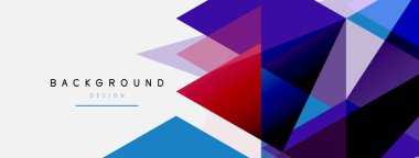 Renkli üçgen bileşimi, geometrik soyut arkaplan. Tekno veya iş konsepti, duvar kağıdı, afiş, arkaplan, iniş sayfası deseni
