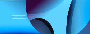 Yaratıcı geometrik duvar kağıdı. Asgari soyut arkaplan. Duvar kağıdı arkaplanı veya iniş sayfası için daire ve dalga kompozisyon vektör çizimi