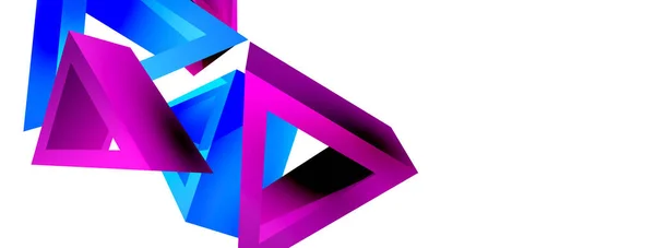 Трехмерный Треугольник Абстрактный Фон Базовая Технология Формы Бизнес Концепция Композиции — стоковый вектор