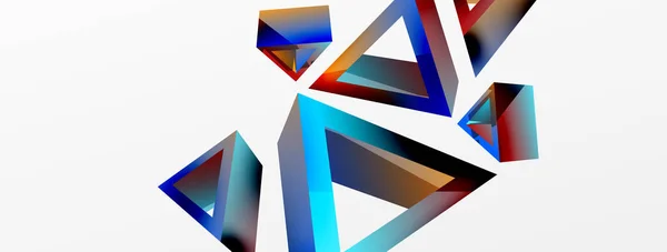 Треугольный Абстрактный Фон Векторная Технология Базовой Формы Бизнес Концепция Композиции — стоковый вектор