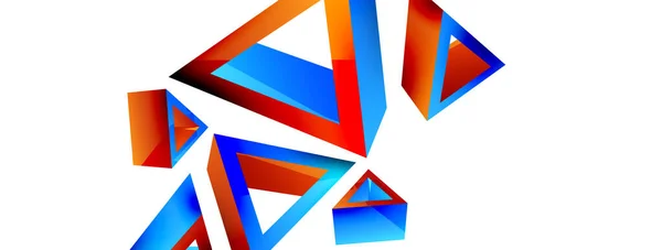 Треугольный Абстрактный Фон Векторная Технология Базовой Формы Бизнес Концепция Композиции — стоковый вектор