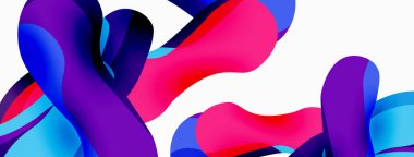 Yaratıcı geometrik duvar kağıdı. Sıçrama şekilleri kompozisyon arkaplanı. Duvar kağıdı, afiş, arkaplan veya iniş için tekno iş şablonu