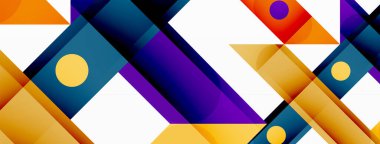 Parlak renkli düz çizgiler geometrik soyut arkaplan. Duvar kağıdı, afiş, arkaplan ya da iniş için üst üste binen çizgiler