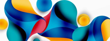 Akan geometrik şekiller, minimalist soyut arkaplanı oluşturur. Yuvarlak şekiller ve daireler. Yapay zeka teknolojisi, engelleme zinciri, iletişim için duvar kağıdı, 5G, bilim, iş