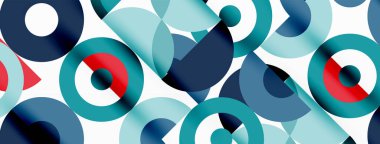 Renkli çember soyut arkaplan. Duvar kağıdı, afiş, sunum, arkaplan şablonu