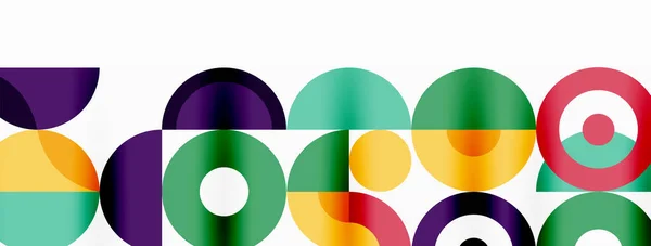 Красочный Круг Абстрактный Фон Шаблон Обоев Баннер Презентация Фон — стоковый вектор