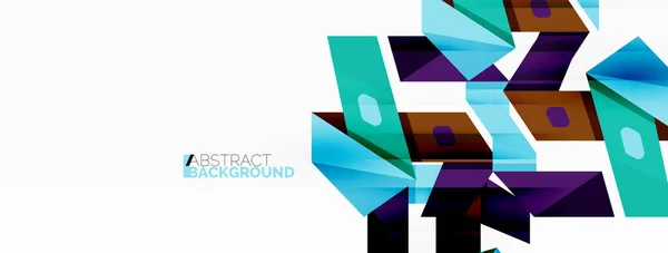 Creatief Geometrisch Behang Samenstelling Van Abstracte Lintlijnen Techno Business Template — Stockvector