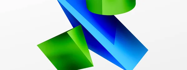 Vector Abstract Background Shapes Triangle Cylinder Trendy Techno Business Template — Vetor de Stock