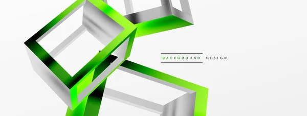 Cube Shapes Vector Geometric Background Trendy Techno Business Template Wallpaper — Vettoriale Stock