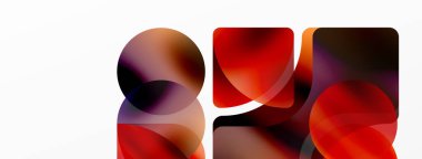 Saydam efektler geometrik soyut arkaplan. Minimalist duvar kağıdı, afiş, arkaplan veya iniş