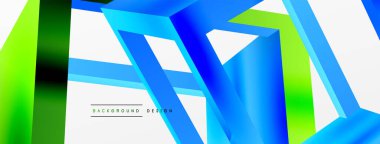 3 boyutlu küp vektör geometrik arkaplanı şekillendirir. Duvar kağıdı, afiş, arkaplan veya iniş için moda tekno iş şablonu