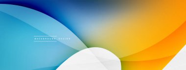 Akışkan renk soyut arkaplanı. Sıvı eğimleri, dalga desenleri. Duvar kağıdı, afiş, arkaplan veya iniş için moda tekno iş şablonu