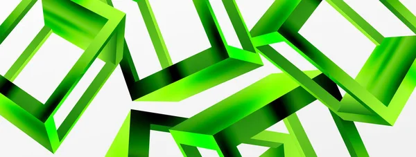 Cube Shapes Vector Geometric Background Trendy Techno Business Template Wallpaper — Stockvektor