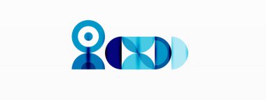 Renkli çember soyut arkaplan. Duvar kağıdı, afiş, sunum, arkaplan şablonu