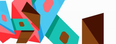 Soyut çizgi ve üçgen arkaplan. Yaratıcı geometrik soyut arkaplan. Duvar kağıdı, afiş, arkaplan veya iniş için iş şablonu