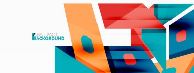 Soyut çizgi ve üçgen arkaplan. Yaratıcı geometrik soyut arkaplan. Duvar kağıdı, afiş, arkaplan veya iniş için iş şablonu