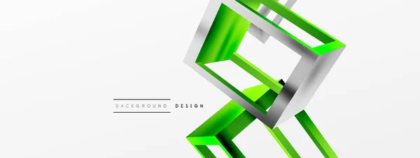 Cube Shapes Vector Geometric Background Trendy Techno Business Template Wallpaper — Stockvektor