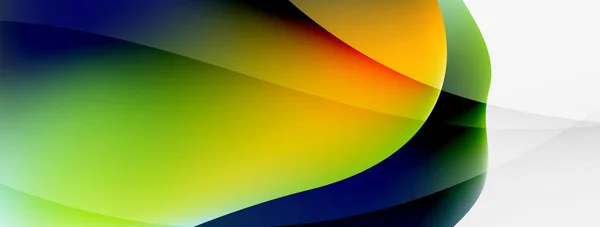 Fluid Color Abstract Background Liquid Gradients Wave Pattern Trendy Techno — Stock vektor