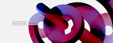 Soyut arkaplanı çember içine al. Duvar kağıdı afişi arkaplan kartı veya iniş sayfası için vektör illüstrasyonu