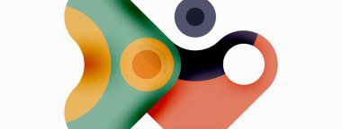 Yaratıcı geometrik duvar kağıdı. Minimum baloncuk oku ve çemberin soyut arkaplanı. Duvar kağıdı, afiş, arkaplan veya iniş için tekno iş şablonu