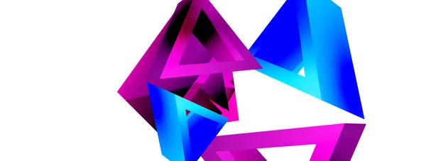 Dreieck Abstrakten Hintergrund Basic Shape Technologie Oder Business Konzept Zusammensetzung — Stockvektor