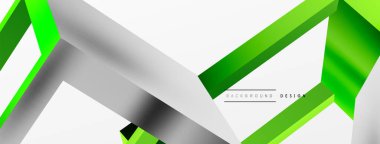 3 boyutlu küp vektör geometrik arkaplanı şekillendirir. Duvar kağıdı, afiş, arkaplan veya iniş için moda tekno iş şablonu