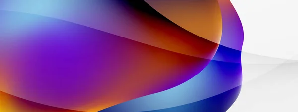 Abstract Background Fluid Gradient Color Wave Template Wallpaper Banner Background — Stock vektor