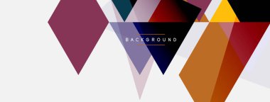 Renkli üçgen bileşimi, geometrik soyut arkaplan. Tekno veya iş konsepti, duvar kağıdı, afiş, arkaplan, iniş sayfası deseni