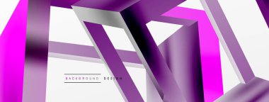 3 boyutlu küp vektör geometrik arkaplanı şekillendirir. Duvar kağıdı, afiş, arkaplan veya iniş için moda tekno iş şablonu