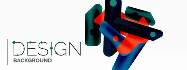 Technisch Minimale Geometrische Achtergrond Creatieve Abstracte Achtergrond Ribbon Stijl Strepen — Stockvector