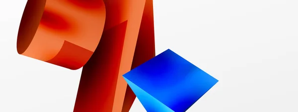 Metallic Shape Vector Geometric Background Trendy Techno Business Template Wallpaper — Vettoriale Stock