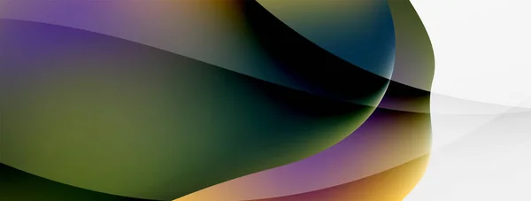 Fluid Color Abstract Background Liquid Gradients Wave Pattern Trendy Techno — ストックベクタ
