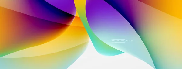 Fluid Color Abstract Background Liquid Gradients Wave Pattern Trendy Techno — Archivo Imágenes Vectoriales