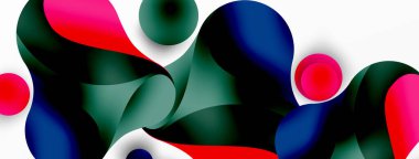 Akan geometrik şekiller, minimalist soyut arkaplanı oluşturur. Yuvarlak şekiller ve daireler. Yapay zeka teknolojisi, engelleme zinciri, iletişim için duvar kağıdı, 5G, bilim, iş