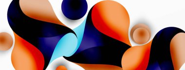 Geometrik yuvarlak şekiller ve soyut çemberler. Yapay zeka teknolojisi, engelleme zinciri, iletişim için duvar kağıdı, 5G, bilim, iş