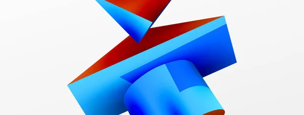 Vector Abstracte Achtergrond Vormen Driehoek Cilinder Trendy Techno Business Template — Stockvector